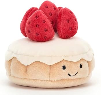 Amazon.co.jp: 苺タルト ぬいぐるみ : おもちゃ